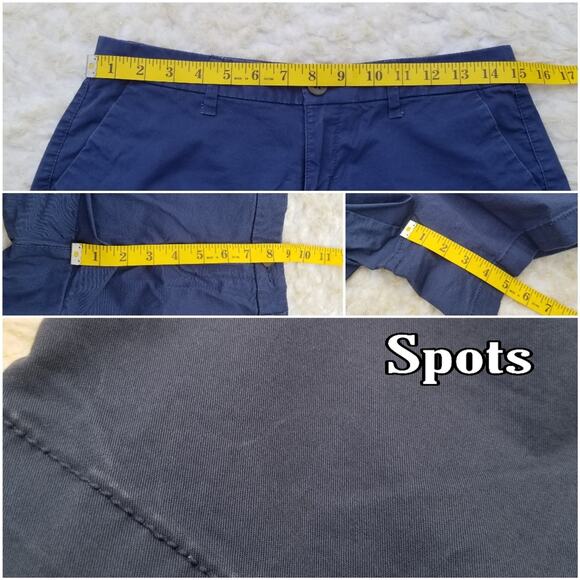3 Shorts Stretch Cotton Khaki Old Navy Size 2 Solid Pink Black Blue Navy 3 Pair - Picture 9 of 13
